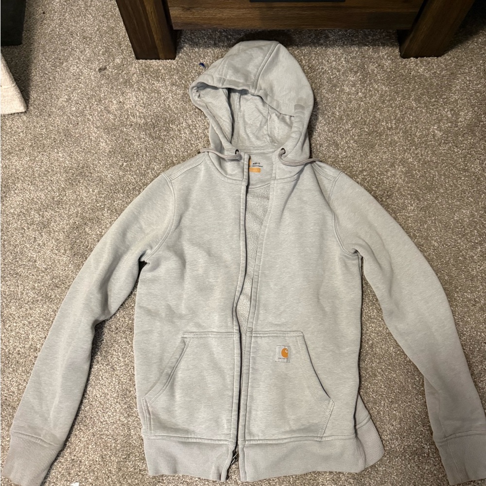 Carhartt Light Gray Hooded Sweatshirt
